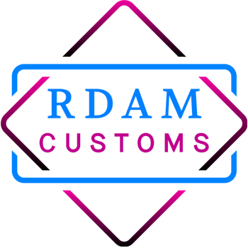 Rdam Customs logo voor automotive styling in Rotterdam